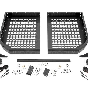 Rough Country Cargo Rack Dual 2″ Black LED Pairs Flush Mount CFMOTO U10 1000 PRO