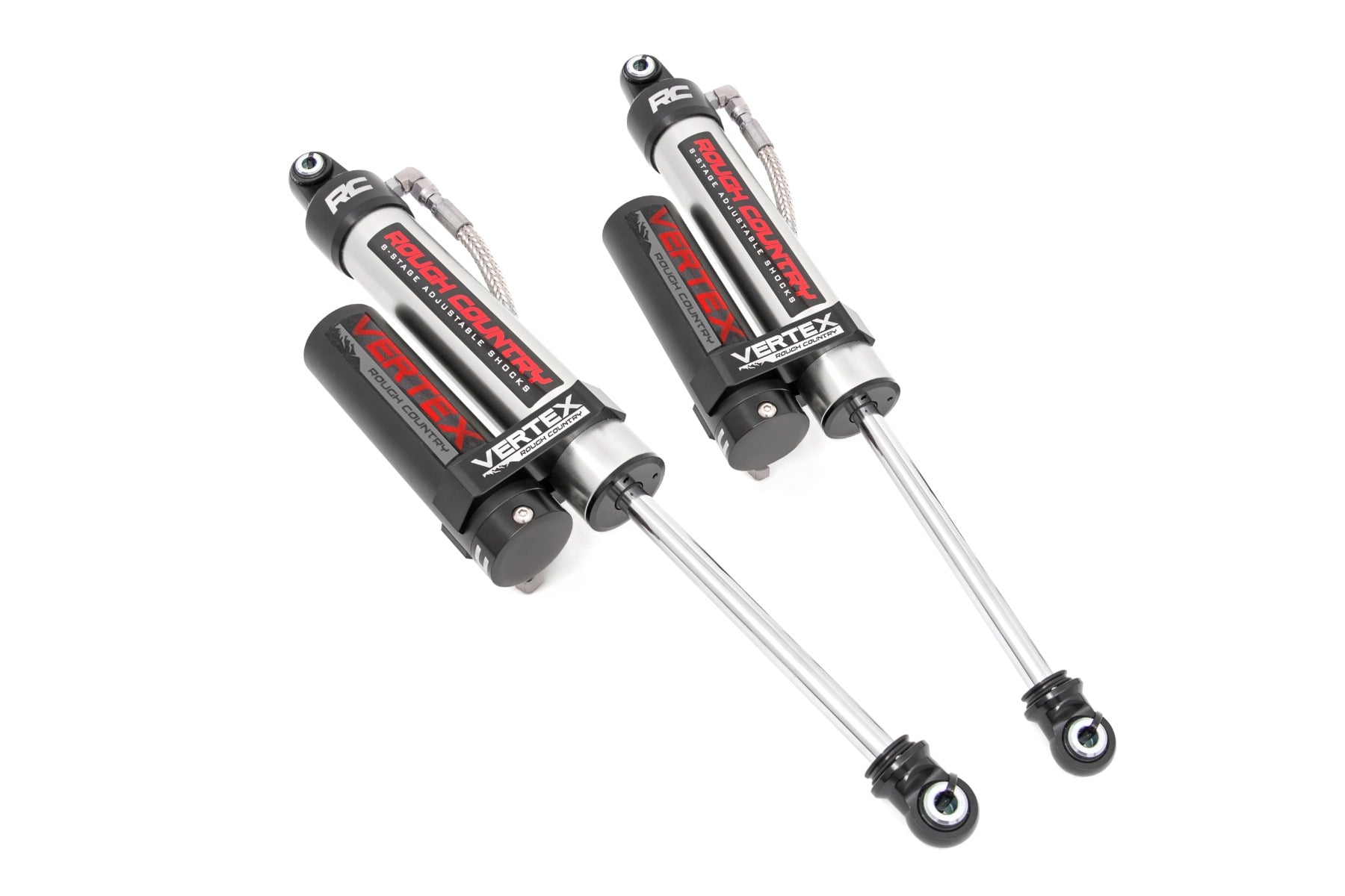Rough Country Vertex 2.5 Reservoir Rear Shocks 2-3.5″ Ram 1500 2WD/4WD (2019-2026)