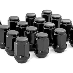 Rough Country M10 x 1.25 Acorn Lug Nuts Black Set of 16