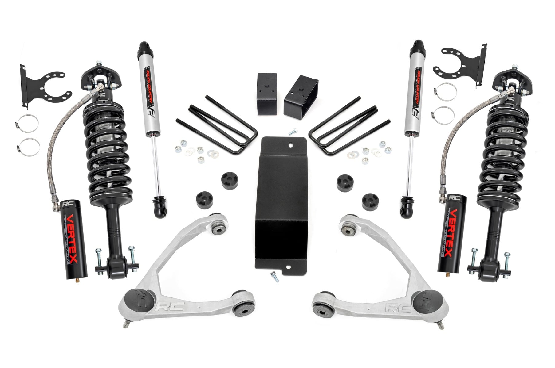 Rough Country 3.5 Inch Lift Kit Forged UCA Vertex/V2 Chevy/GMC 1500 (07-16)