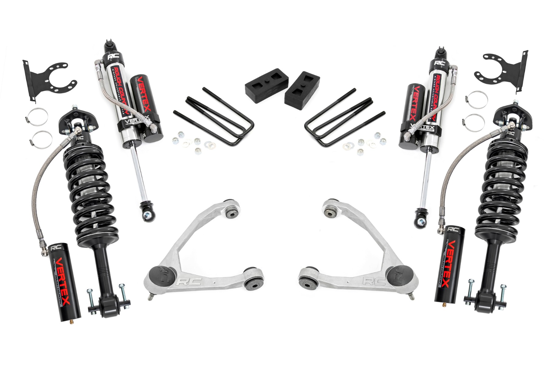 Rough Country 3.5 Inch Lift Kit Forged UCA Cast Steel Vertex Chevy/GMC 1500 (07-13)