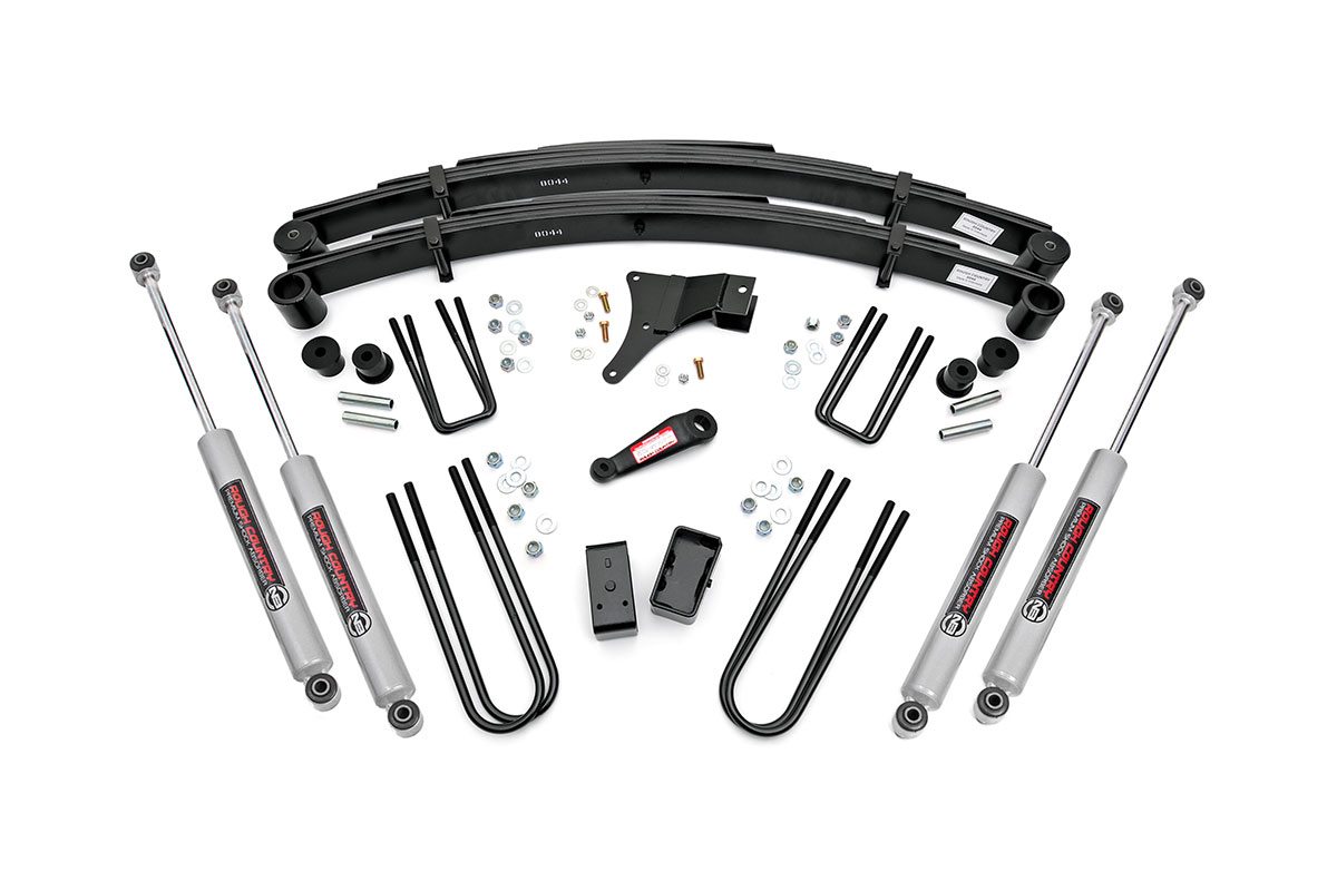 Rough Country 4 Inch Lift Kit Ford F-350 4WD (1986-1997)
