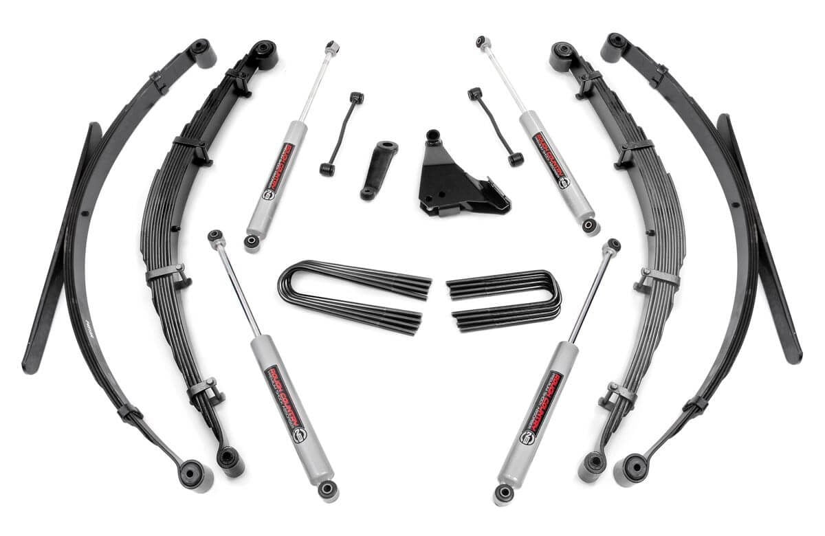 Rough Country 6 Inch Lift Kit Rear Springs Ford F-250/F-350 Super Duty 4WD (1999)