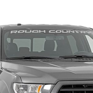Rough Country Decal 3 Inch x 49 Inch Curved Silver