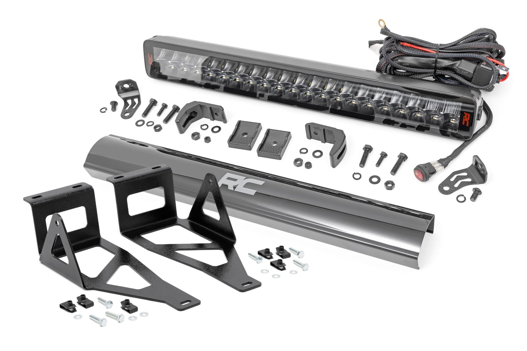 Rough Country LED Light Kit Bumper Mount 20″ Spectrum Dual Row Ford F-250/F-350 Super Duty (05-07)