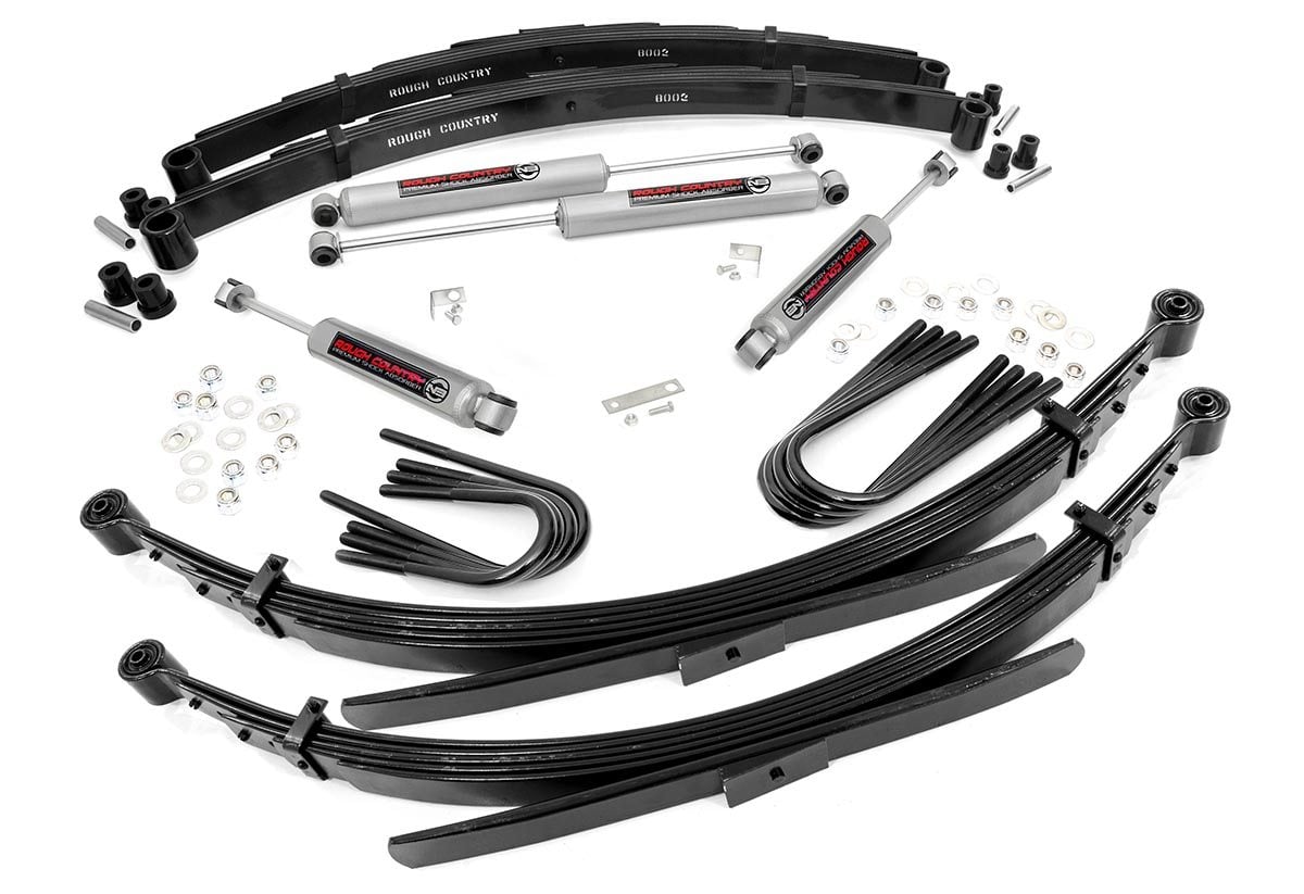 Rough Country 2 Inch Lift Kit 56 Inch RR Springs Chevy/GMC 3/4-Ton Suburban 4WD (88-91)