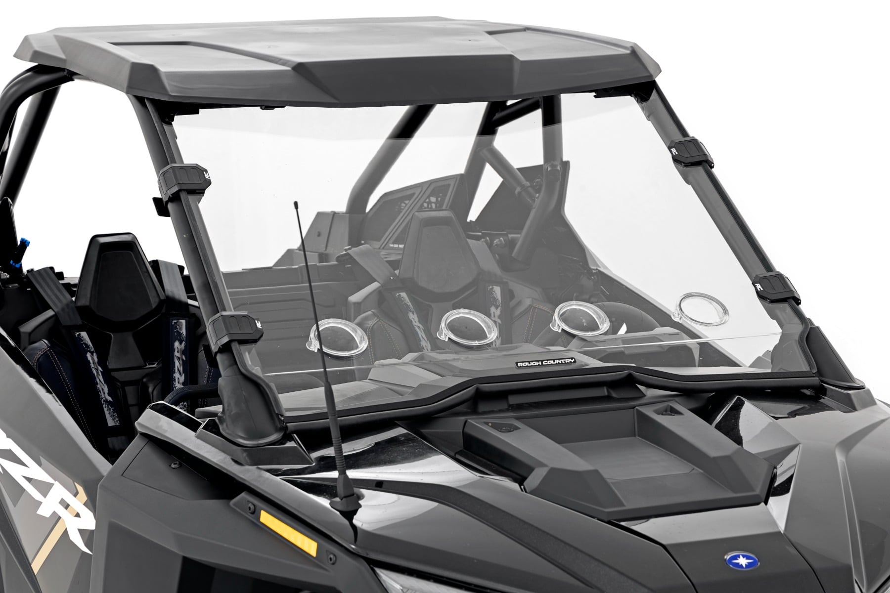 Rough Country Vented Full Windshield Scratch Resistant Polaris RZR Turbo R 4