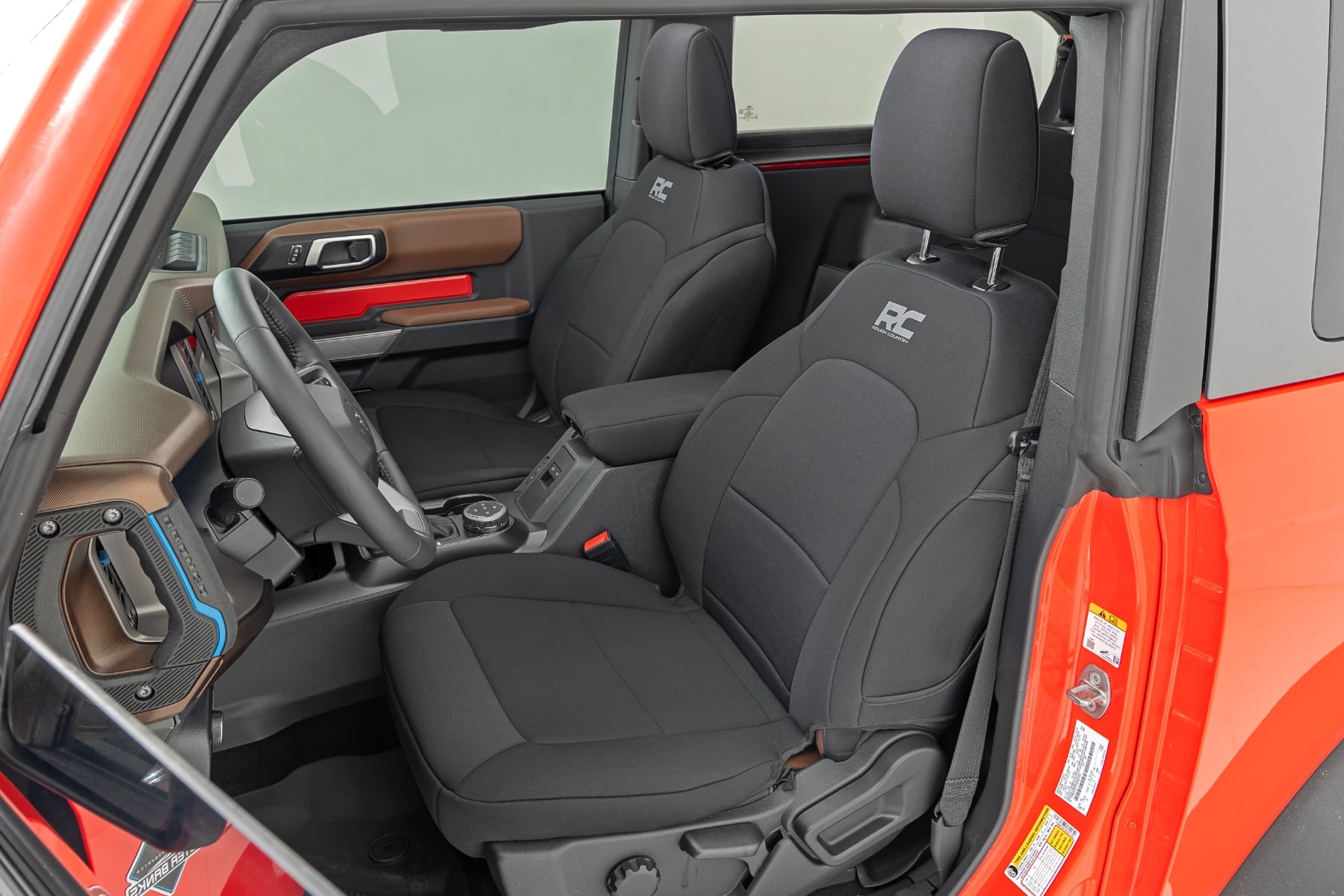 Rough Country Seat Covers Bucket Seats FR & RR Ford Bronco (2 Door) 4WD (2021-2026)