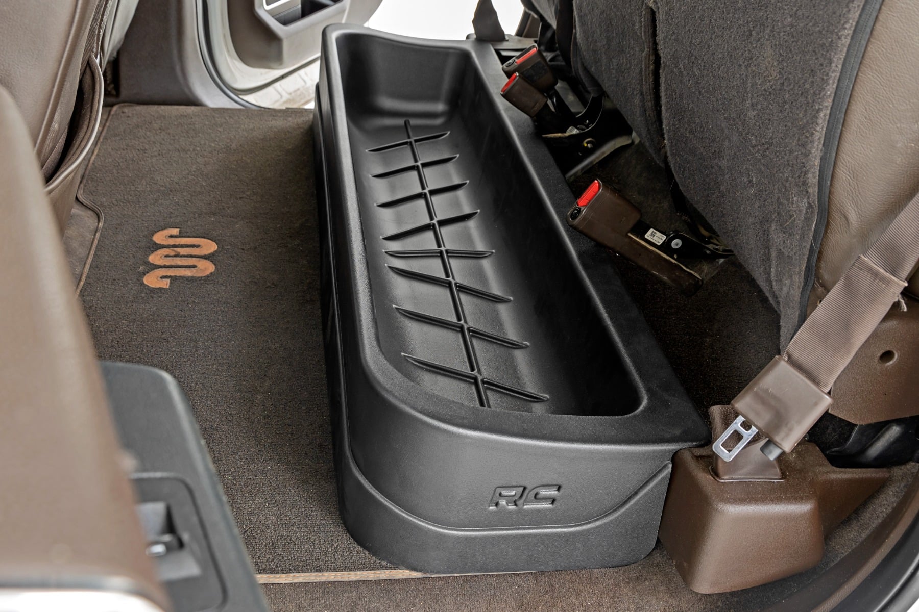 Rough Country Under Seat Storage Crew Cab Ford F-150/F-250/F-350/Raptor (2015-2026)