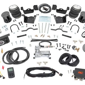 Rough Country Air Spring Kit w/compressor Wireless Controller 3-5 Inch Lift Kit Chevy/GMC 2500HD/3500HD (20-