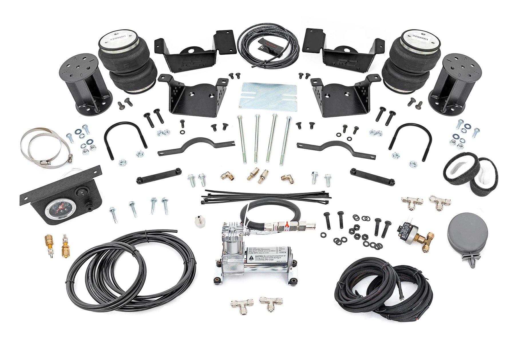 Rough Country Air Spring Kit w/compressor 7 Inch Lift Kit Chevy/GMC 2500HD/3500HD (20-26)