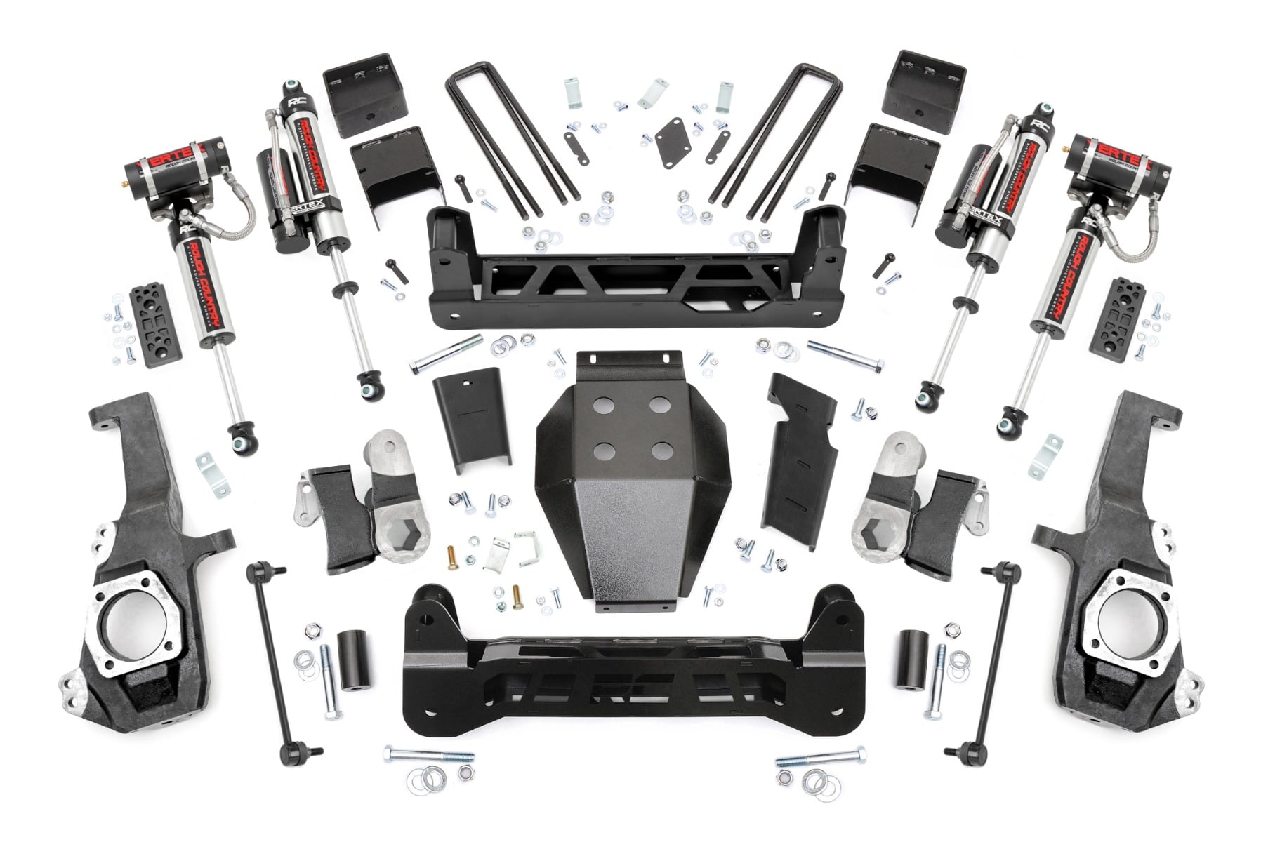 Rough Country 5 Inch Lift Kit NTD Vertex Shocks Chevy/GMC 2500HD/3500HD (20-26)