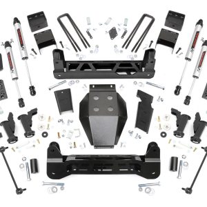 Rough Country 5 Inch Lift Kit Torsion Drop V2 w/ Overloads Chevy/GMC 2500HD/3500HD (20-26)