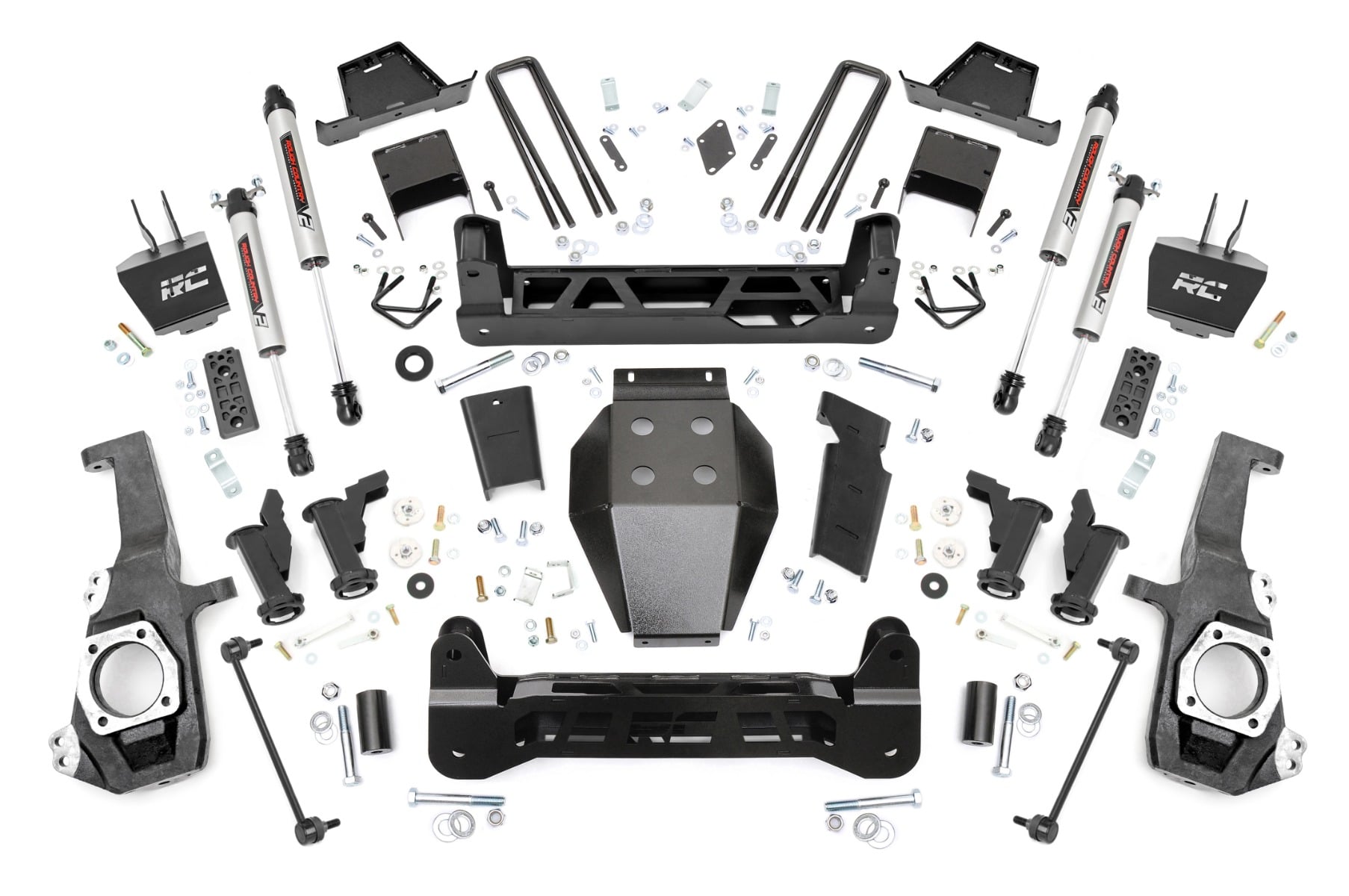 Rough Country 7 Inch Lift Kit Torsion Drop V2 Chevy/GMC 2500HD/3500HD (20-26)