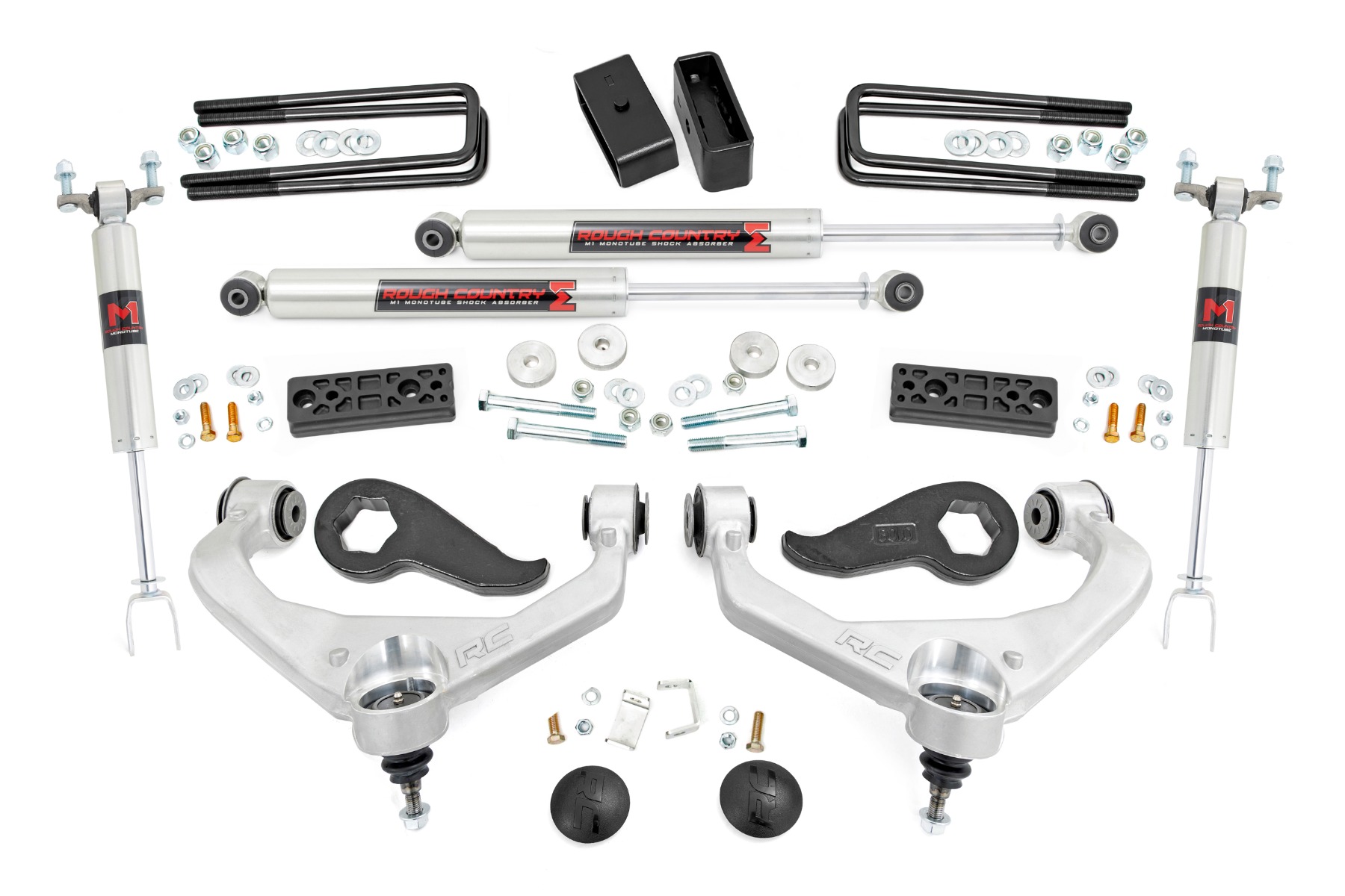 Rough Country 3 Inch Lift Kit UCAs M1 Chevy/GMC 2500HD/3500HD (20-26)