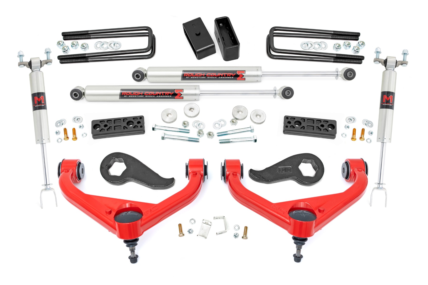 Rough Country 3 Inch Lift Kit UCAs M1 Chevy/GMC 2500HD/3500HD (20-26)