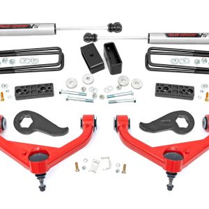 Rough Country 3 Inch Lift Kit UCAs V2 w/ Overloads Chevy/GMC 2500HD/3500HD (20-26)