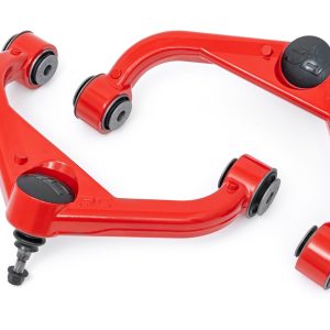 Rough Country Red Forged Upper Control Arms 3 Inch Lift Chevy/GMC 2500HD/3500HD (20-26)