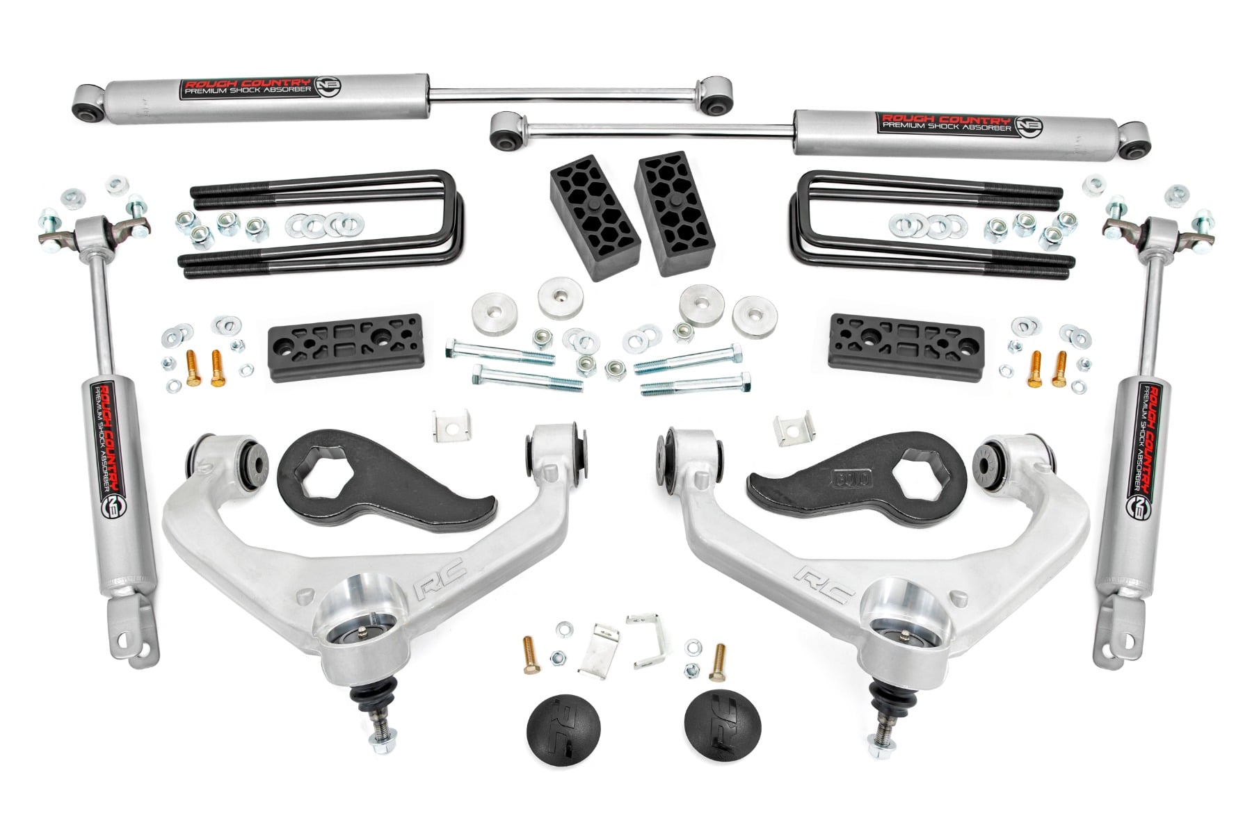 Rough Country 3 Inch Lift Kit Chevy/GMC Sierra 3500 HD/Silverado 3500 HD 2WD/4WD (20-26)