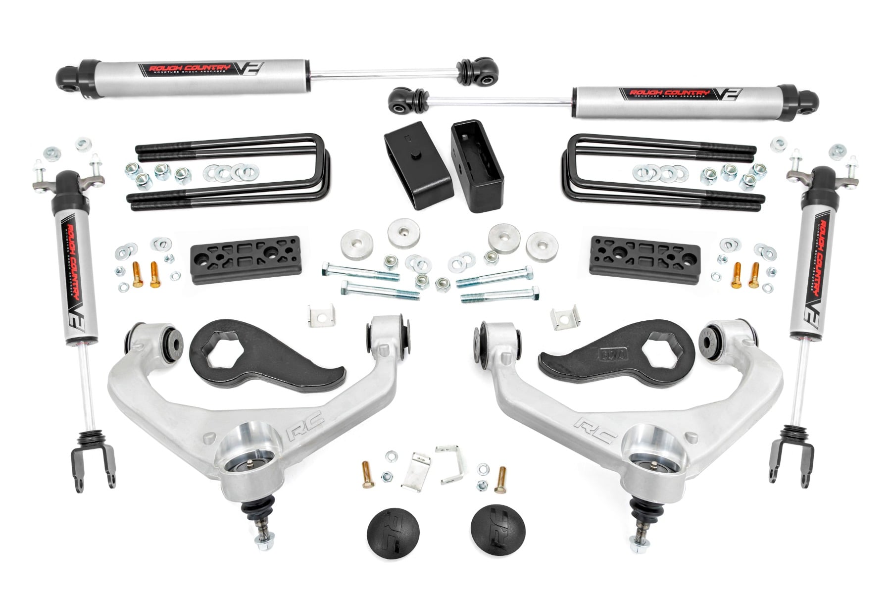 Rough Country 3 Inch Lift Kit UCAs V2 Chevy/GMC Sierra 3500 HD/Silverado 3500 HD (20-26)
