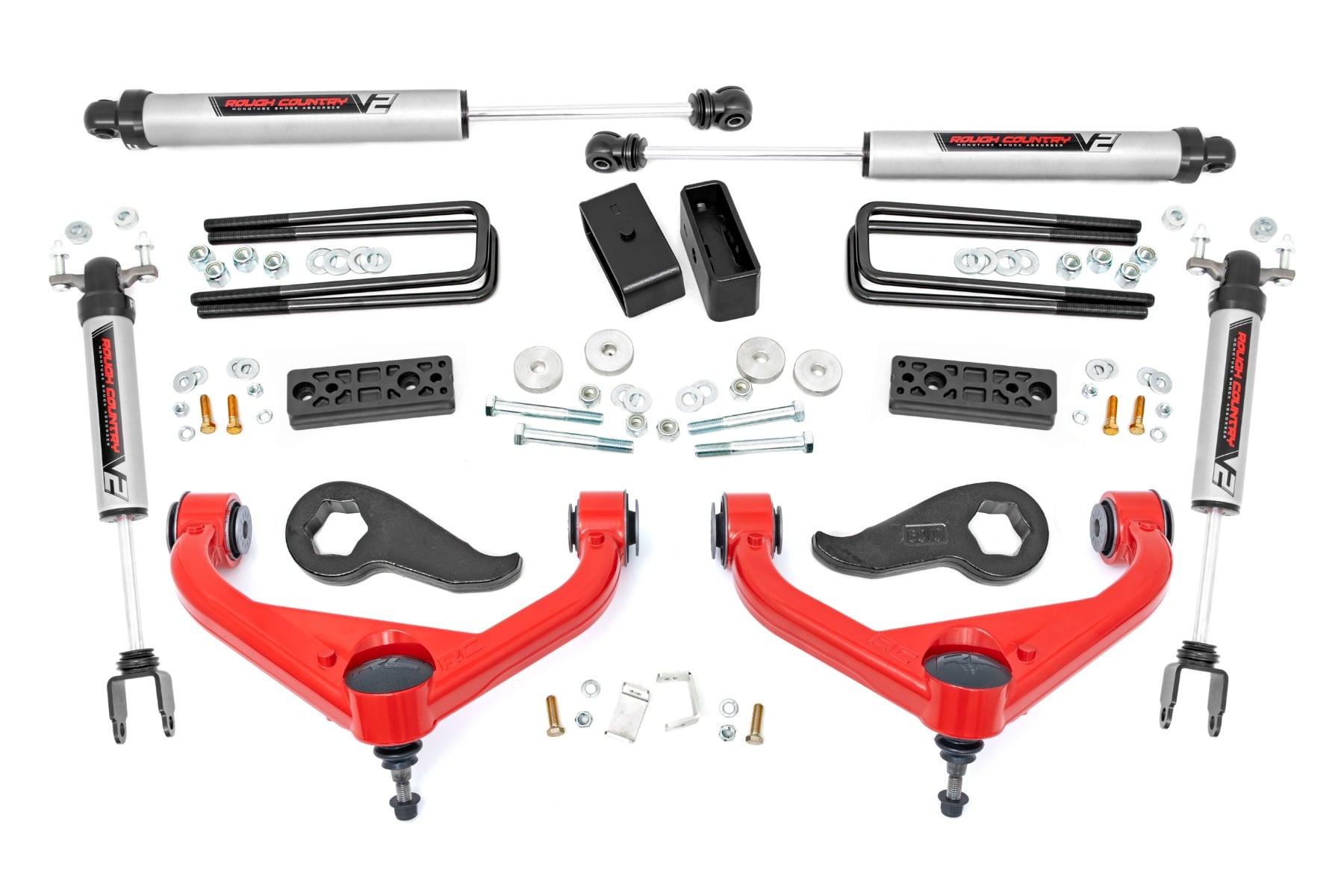 Rough Country 3 Inch Lift Kit UCAs V2 Chevy/GMC Sierra 3500 HD/Silverado 3500 HD (20-26)