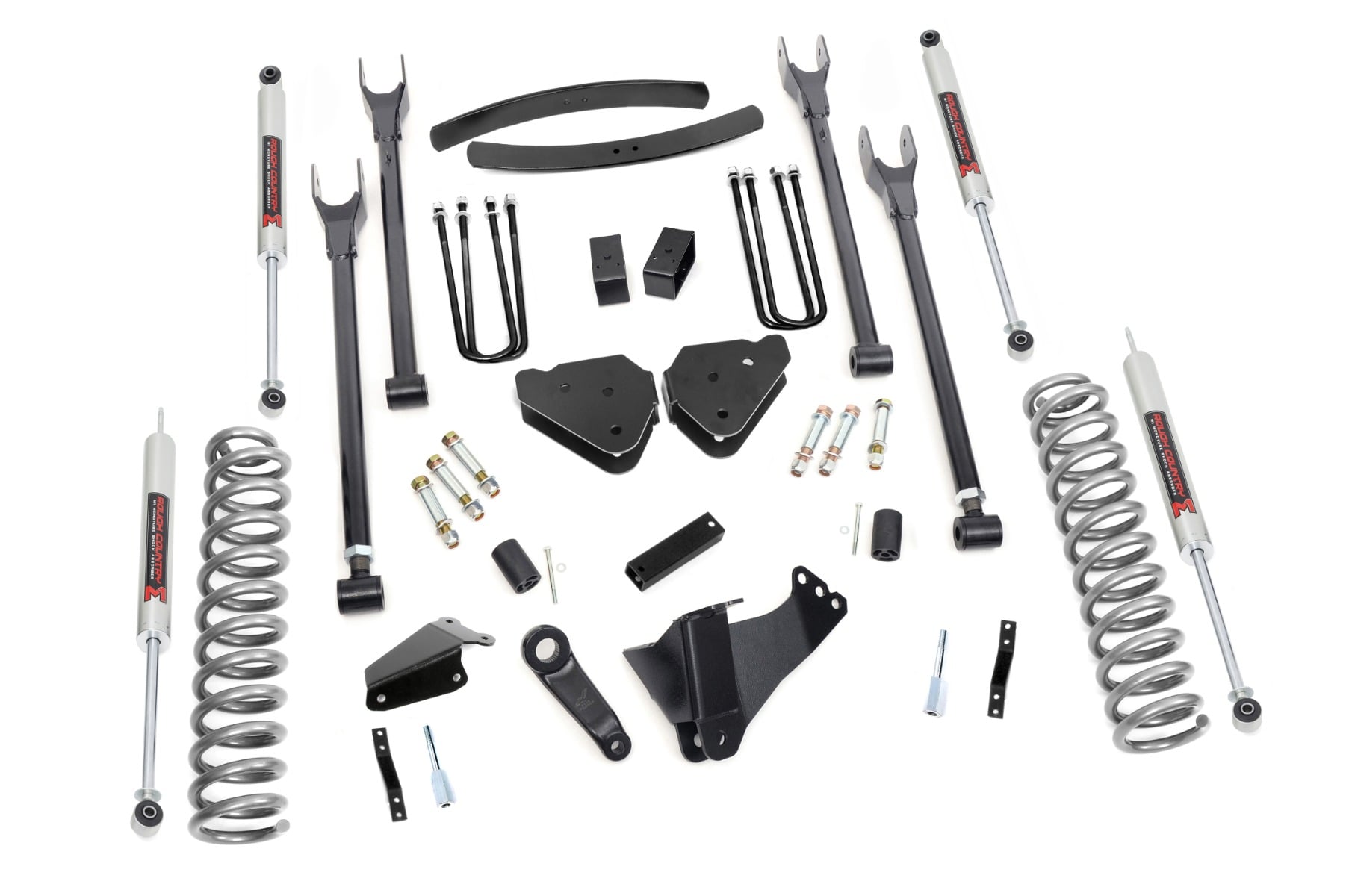 Rough Country 6 Inch Lift Kit Diesel 4 Link M1 Ford F-250/F-350 Super Duty (05-07)