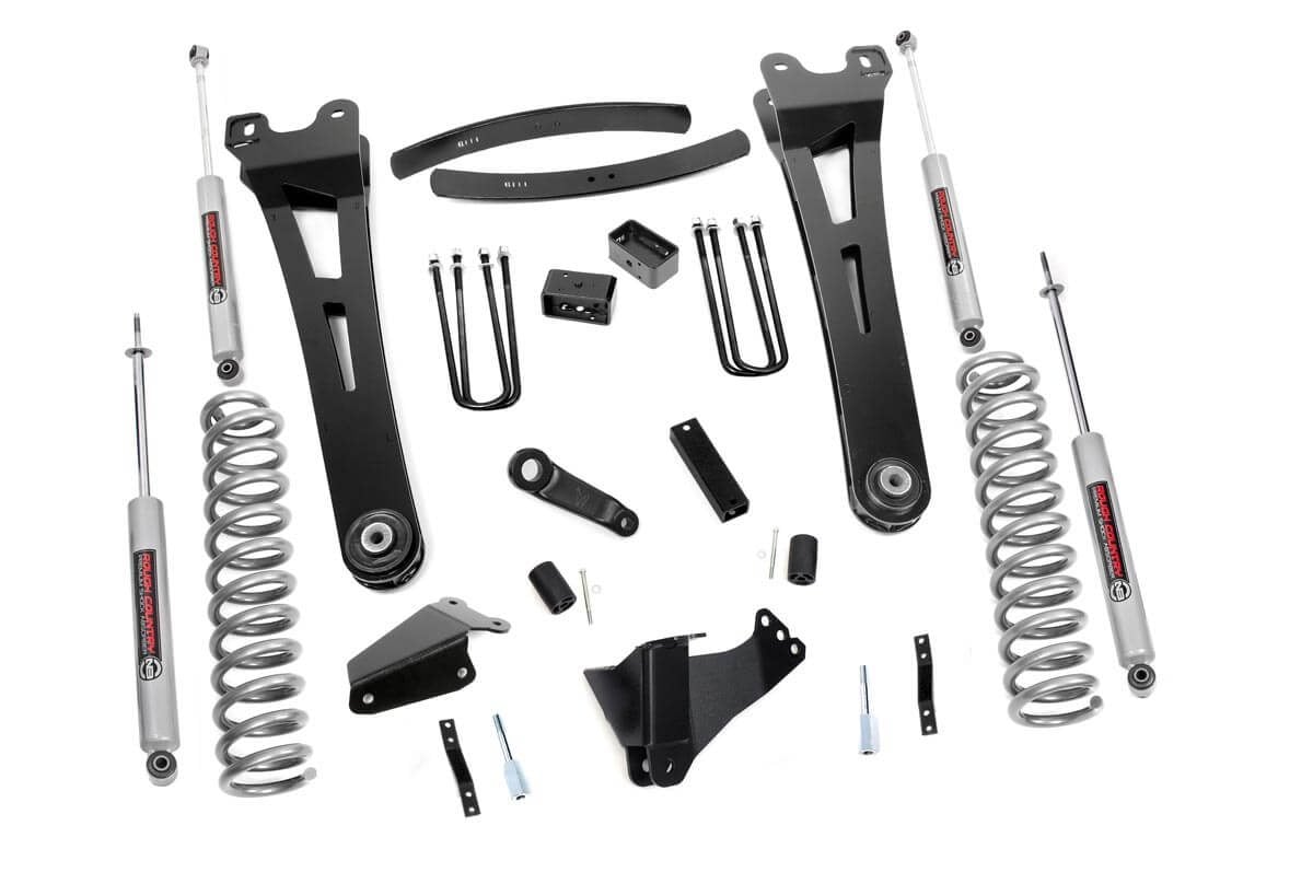 Rough Country 6 Inch Lift Kit Diesel Radius Arm Ford F-250/F-350 Super Duty (05-07)