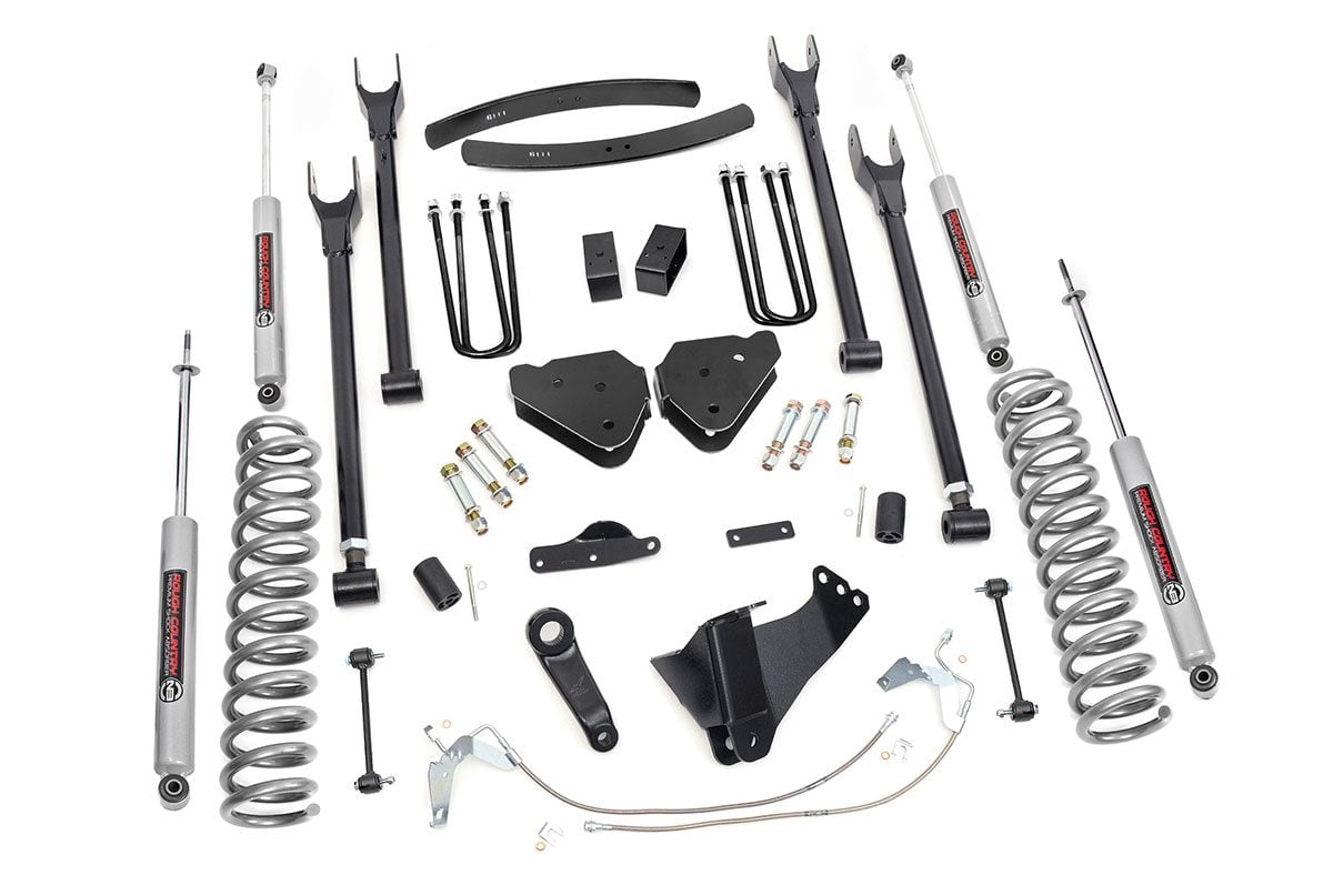 Rough Country 6 Inch Lift Kit Diesel 4 Link Ford F-250/F-350 Super Duty 4WD (08-10)