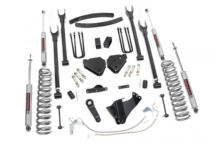 Rough Country 6 Inch Lift Kit Gas 4 Link Ford F-250/F-350 Super Duty 4WD (2008-2010)