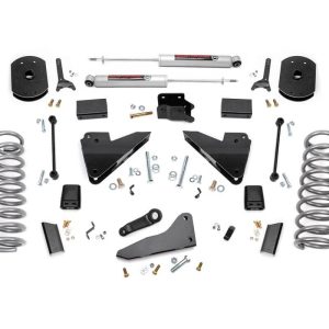 Rough Country 5 Inch Lift Kit FR Gas Coil Radius Arm Drop Ram 2500 4WD (2014-2018)