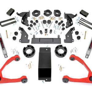 Rough Country 4.75 Inch Lift Kit Red UCA Combo Chevy/GMC 1500 (14-15)