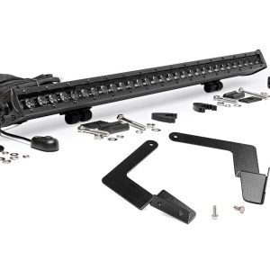 Rough Country LED Light Kit Lower Grille Mount 30″ Black Single Row Toyota Tacoma (16-23)