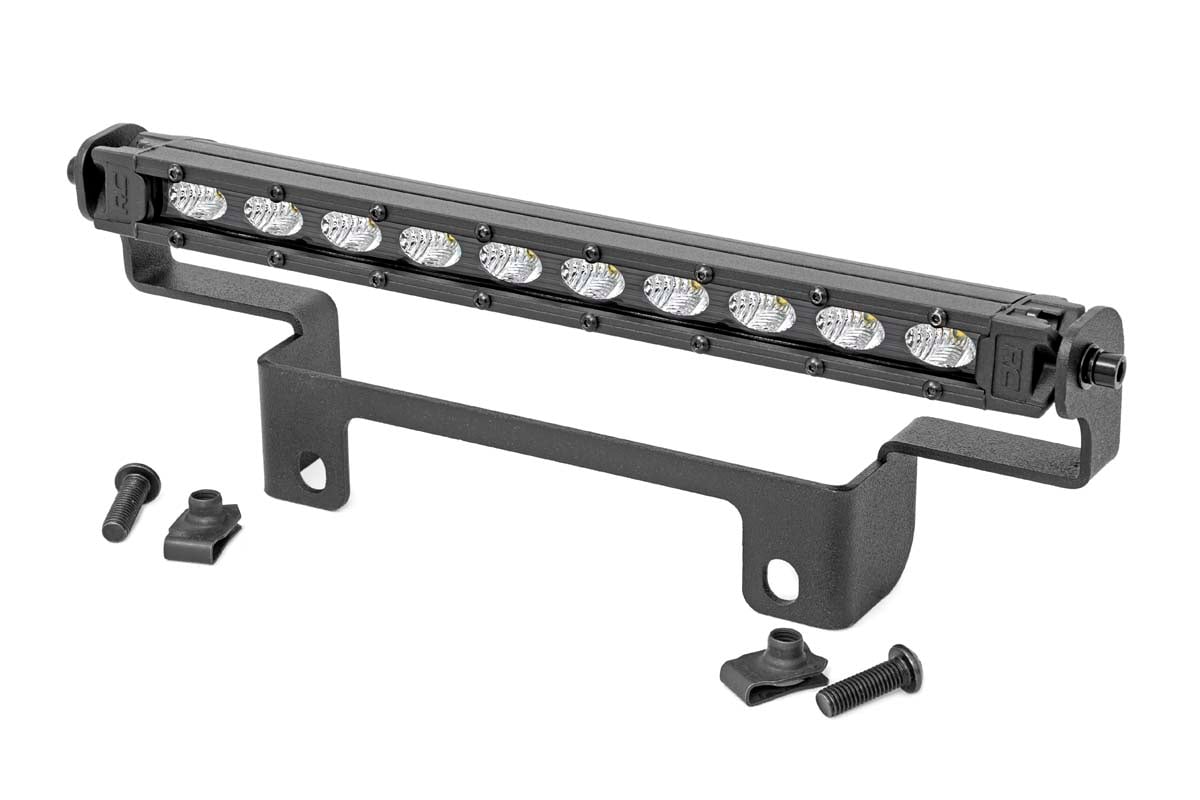 Rough Country LED Light Kit Bumper Mount 10″ Black Slimline Honda Pioneer 1000