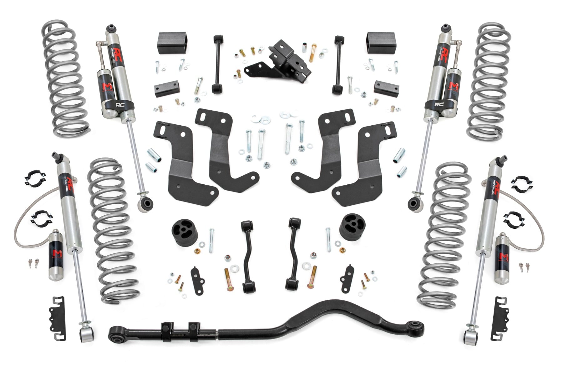 Rough Country 3.5 Inch Lift Kit C/A Drop Stage 1 M1R Jeep Wrangler JL 4WD (21-23)