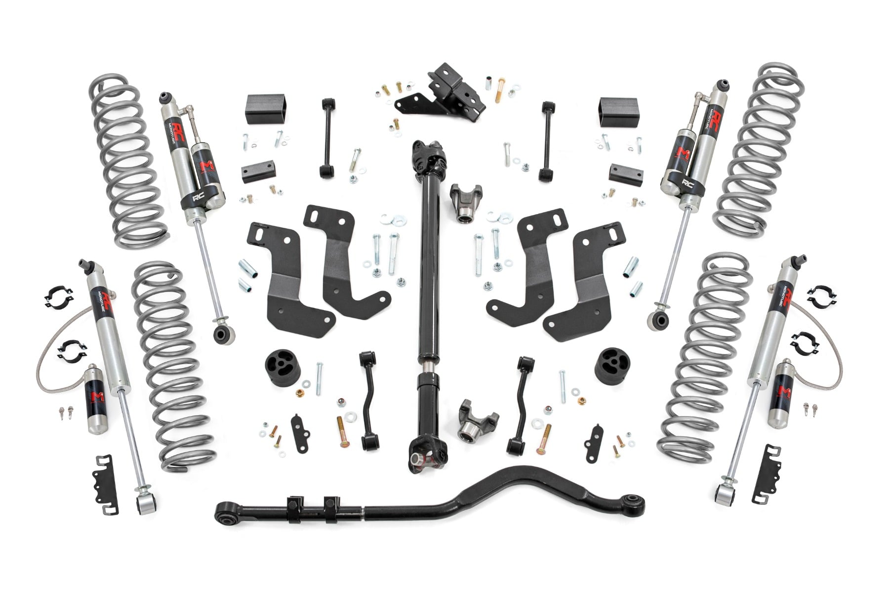 Rough Country 3.5 Inch lift Kit C/A Drop FR D/S M1R Jeep Wrangler Unlimited (18-23)