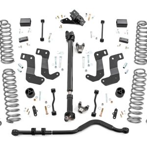 Rough Country 3.5 Inch Lift Kit C/A Drop Front D/S M1 Jeep Wrangler JL Rubicon (18-23)