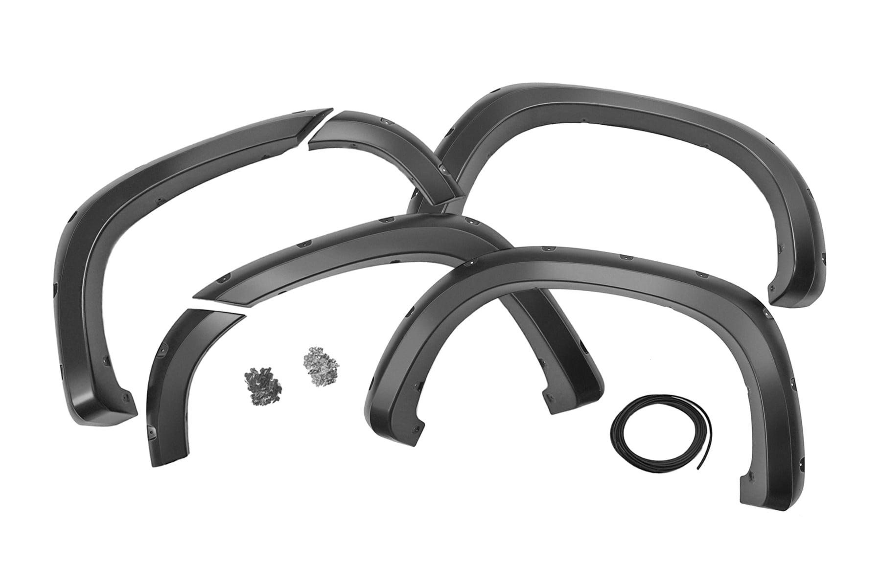 Rough Country Pocket Fender Flares GJI Shadow Gray Chevy Silverado 1500 2WD/4WD (19-21)