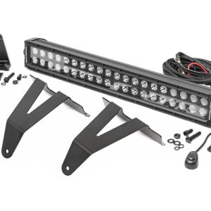 Rough Country LED Light Kit Bumper Mount 20″ Black Dual Row Ram 1500 2WD/4WD (19-24)