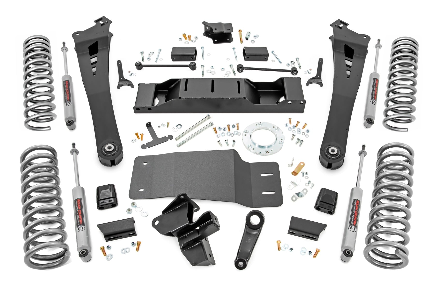 Rough Country 5 Inch Lift Kit Dual Rate Coils Non-AISIN Ram 2500 4WD (2019-2024)