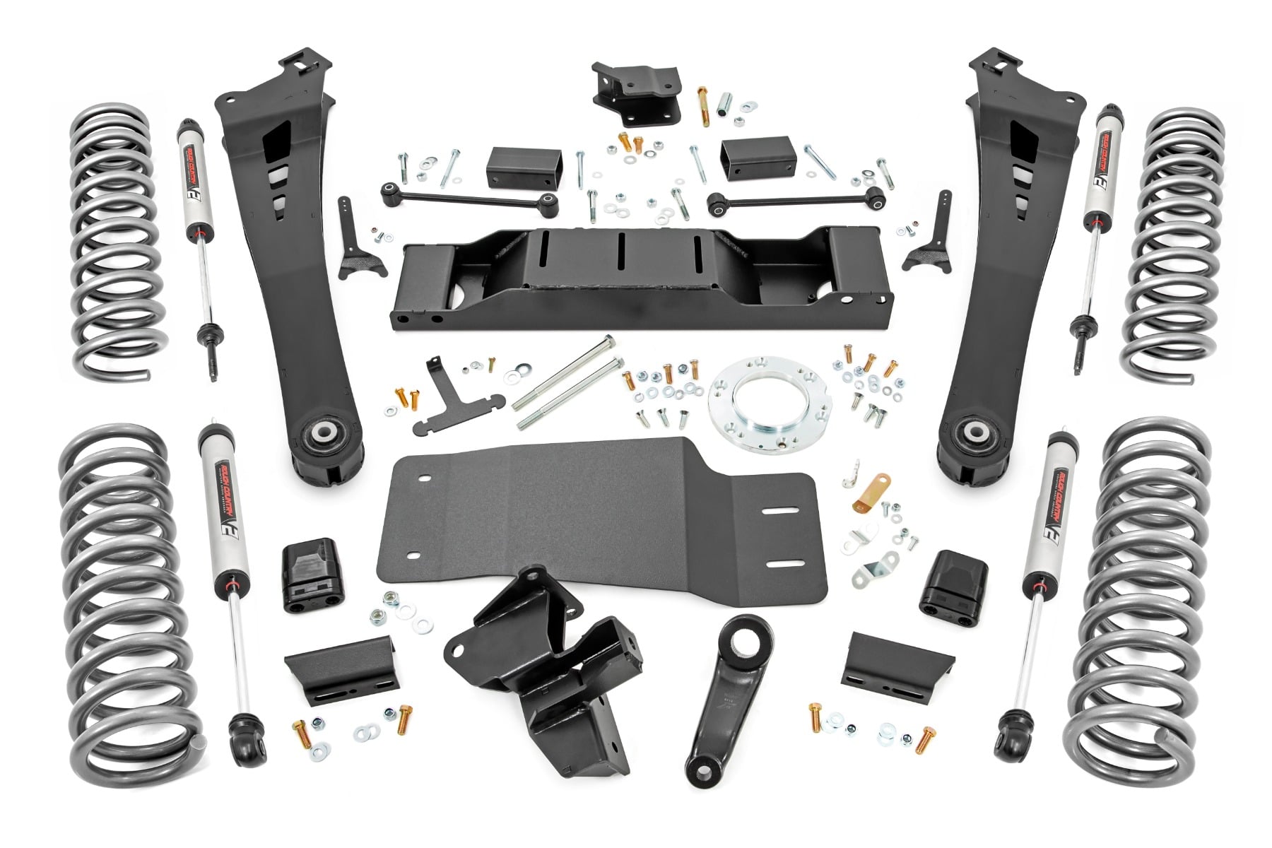 Rough Country 5 Inch Lift Kit Dual Rate Coils V2 Non-AISIN Ram 2500 4WD (2019-2024)