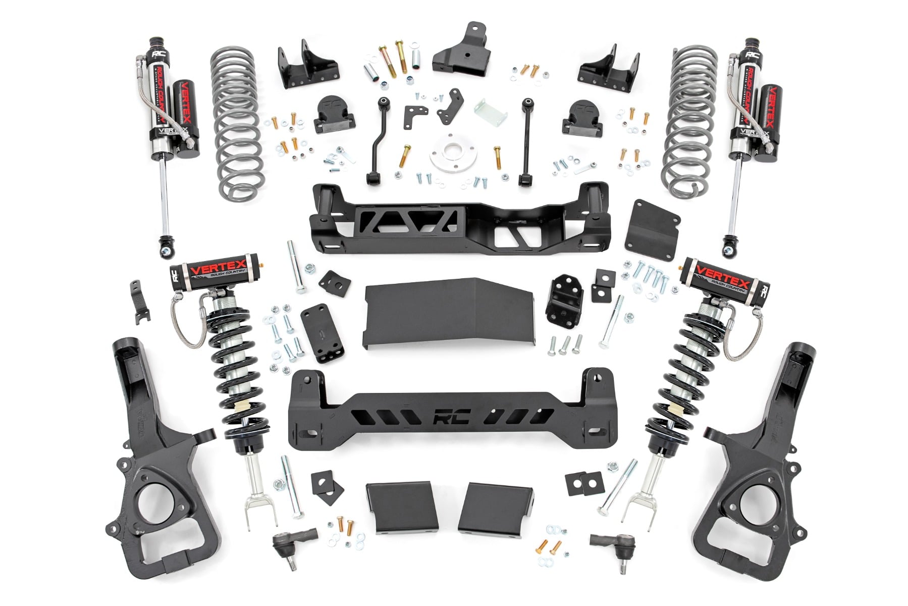 Rough Country 6 Inch Lift Kit Vertex Dual Rate Coils Ram 1500 4WD (2019-2024)
