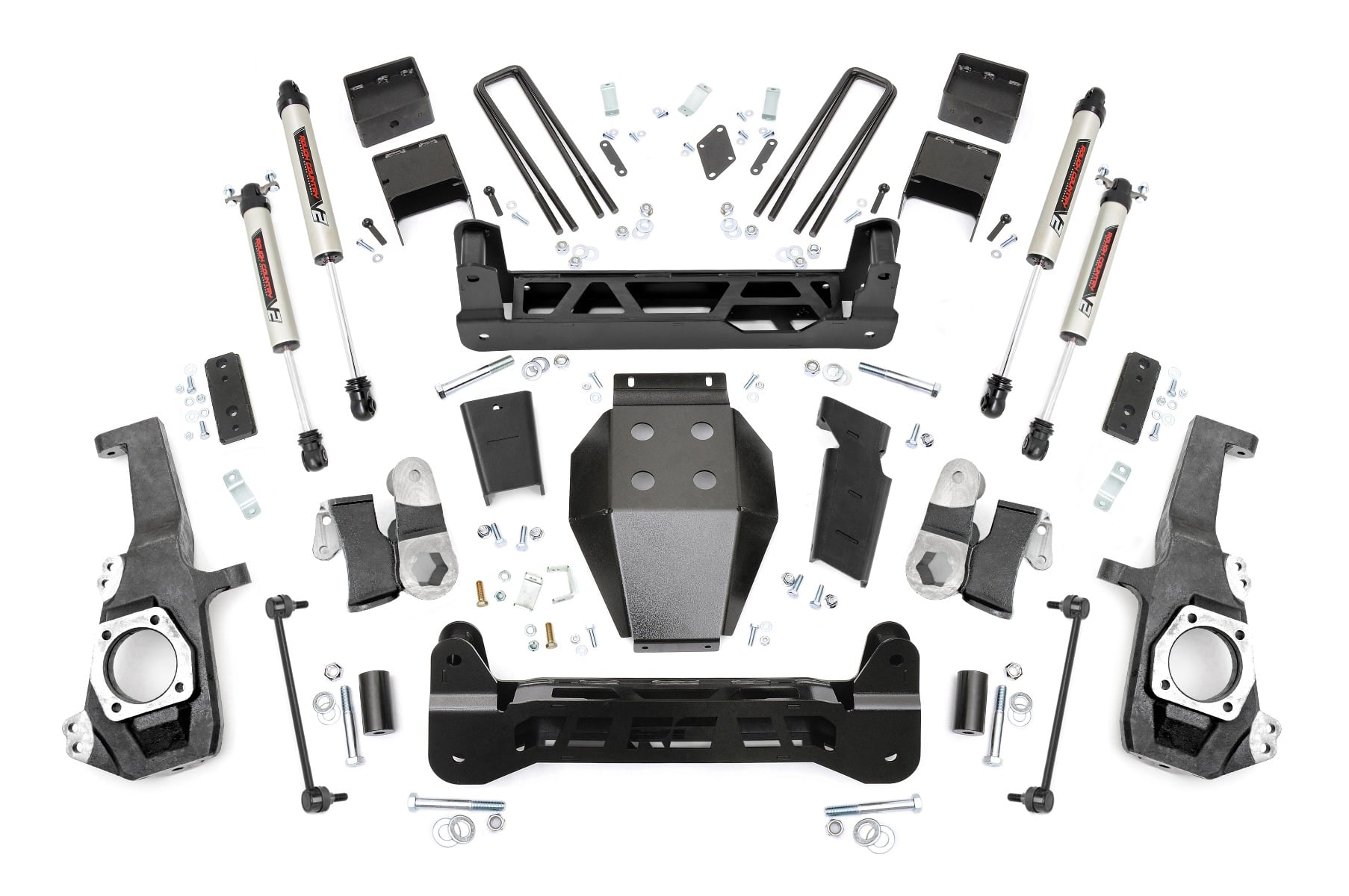 Rough Country 5 Inch Lift Kit NTD V2 w/ Overloads Chevy/GMC 2500HD/3500HD (20-26)