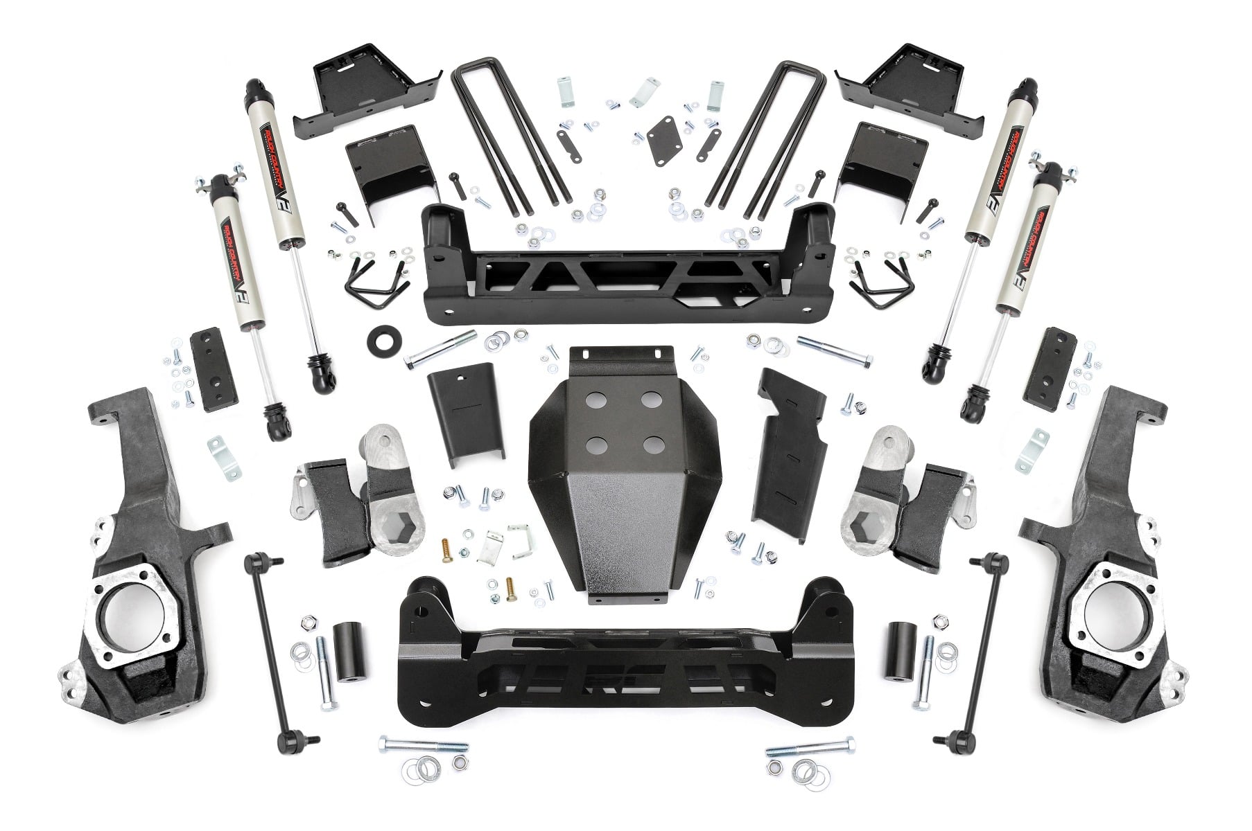 Rough Country 7 Inch Lift Kit NTD V2 w/ Overloads Chevy/GMC 2500HD/3500HD (20-26)