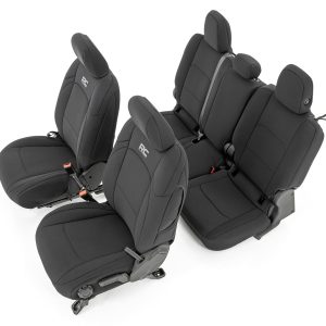 Rough Country Seat Covers Front and RR w/ Cup Holder Jeep Gladiator JT 4WD (2020-2026)