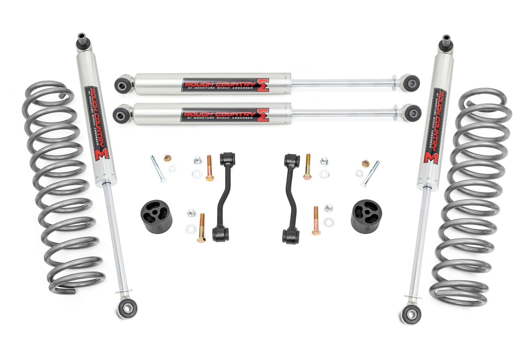 Rough Country 2.5 Inch Leveling Kits Springs M1 Jeep Gladiator JT 4WD (2020-2023)
