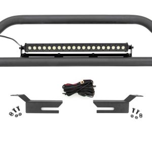 Rough Country Nudge Bar 20 Inch Black Single Row LED Ford Bronco 4WD (2021-2026)