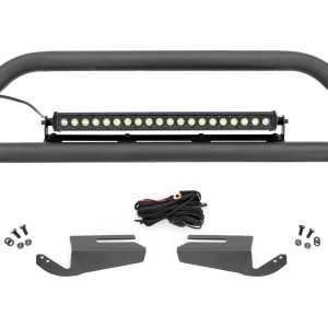 Rough Country Nudge Bar 20 Inch Black Single Row LED OE Modular Steel Ford Bronco (21-26)