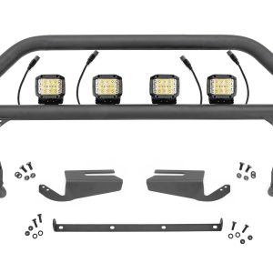 Rough Country Nudge Bar 3 Inch Wide Angle Led (x4) Oe Modular Steel Ford Bronco (21-26)