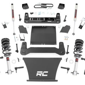 Rough Country 6 Inch Lift Kit Mono Leaf Rear M1 Struts/M1 Chevy Silverado 1500 (25-26)