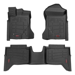 Rough Country Sure-Fit Floor Mats Front & Rear Crew Ford Ranger 2WD/4WD (2024-2026)